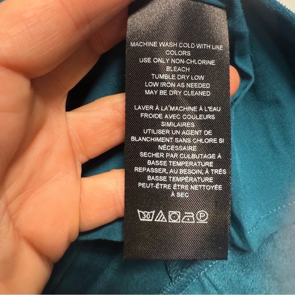 Anthropologie Maeve Turquoise Faux Suede Mini Skirt Size 0 NWT - Picture 8 of 8